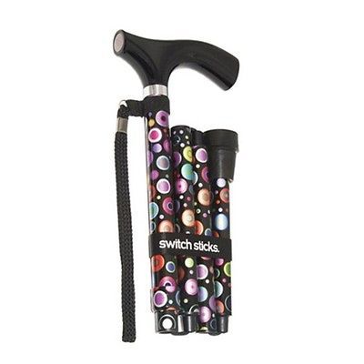 Sticks Folding Walking Sticks Adjustable Collapsible Canes, Bubbles