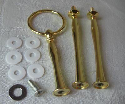 Tidbit Tray Handle replacement tiered HARDWARE GOLD tid bit cake stand