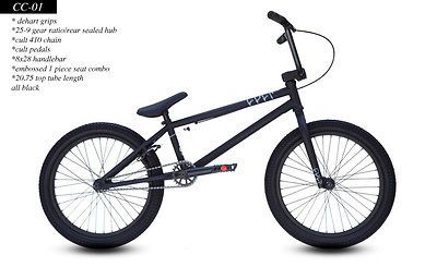 2012 CULT CREW BMX BIKE CC 01 BLACK COMPLETE BIKE 20.75 DEHART cc 01