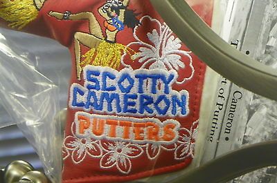 Scotty Cameron 2012 HULA GIRL MAHALO HAWAII RED LEATHER Putter Head