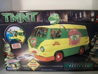 TMNT Turtles 2006 Movie COWABUNGA CARL PARTY VAN Vehicle MIB