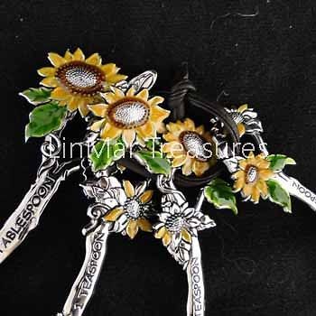 Ganz Sunflowers Measuring Spoon Set