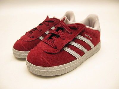 ADIDAS GAZELLE CMF I TODDLER CARDINAL/LIGHT GREY G56117