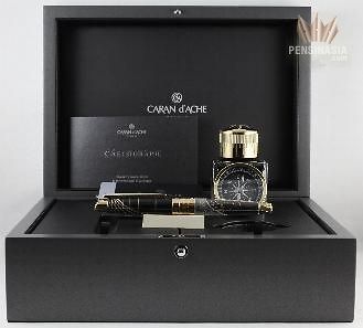 CARAN DACHE LIMITED EDITION CAELOGRAPH SIRIUS 45 N WITH GOLD FOUNTAIN