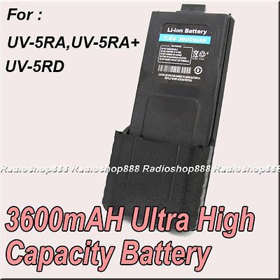 New Arrival For BAOFENG UV 5RA 5RA+ 5RD Ultra High 7.4V 3600mAH Li ion