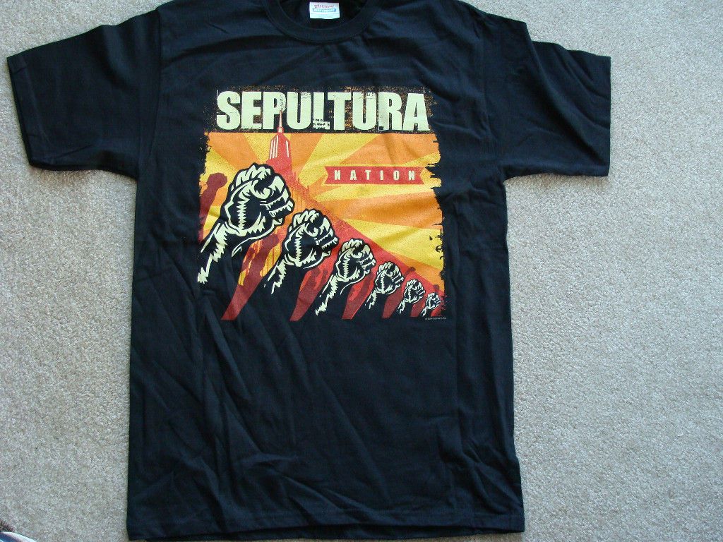 SEPULTURA NATION tour T SHIRT MEDIUM