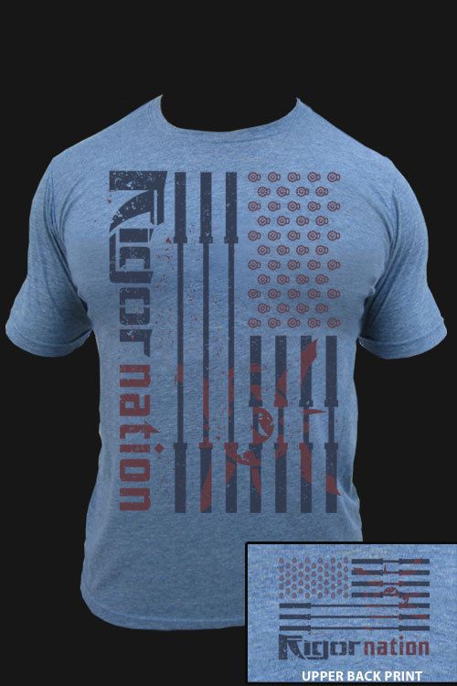 Rigor Gear Crossfit T Shirt   Crossfit Apparel   Rigor Nation   Indigo