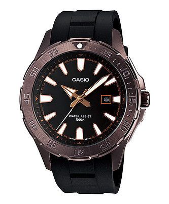 Casio MTD1073 1A3 Mens Elegant Steel Dress Watch Resin Band 100M Timer