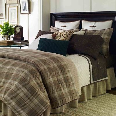 Chaps Show Circuit 4pc Full Comforter, Shams & Bedskirt Set   NIP