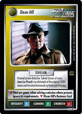 CCG Complete Holodeck Adventures 131 card set with UR Dixon Hill 1E HA