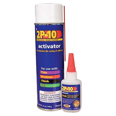 FastCap 2p 10 Adhesive 2.25 oz Thick + 12 oz Activator