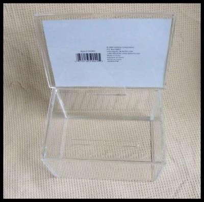 Acrylic Charity Donation Ballot Box w/ Sign Holder