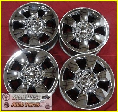 09 10 11 SIERRA SILVERADO ESCALADE YUKON TAHOE 20 CHROME CLAD WHEELS