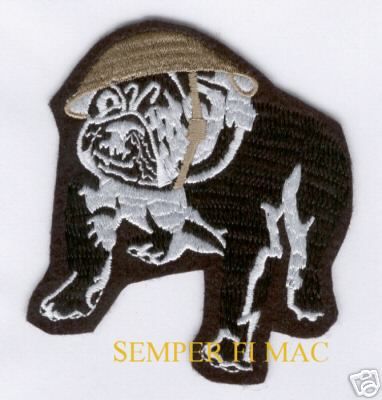 MARINES BULLDOG HAT PATCH DEVIL DOG USMC CHESTY HELMET Teufel Hunden