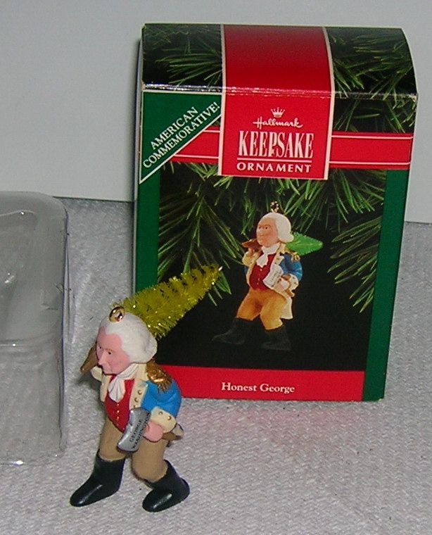 1992 HALLMARK Ornament GEORGE WASHINGTON Cherry Tree