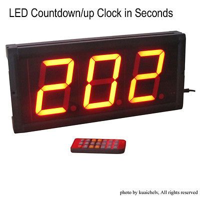 LED Countdown/up Clock in Seconds LED Countdown Timer 999 Seconds