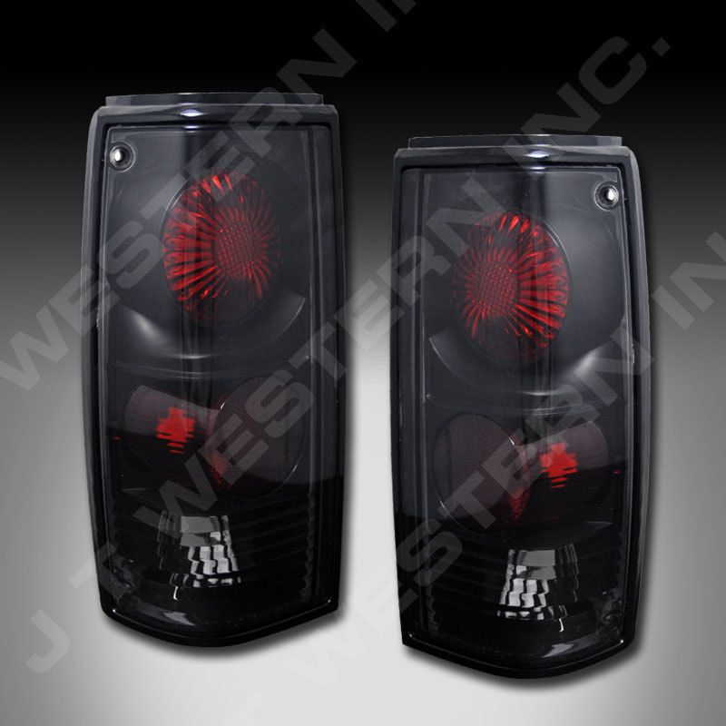 82 93 CHEVY S10 SONOMA PICKUP ALTEZZA STYLE TAIL LIGHTS BLACK SMOKE