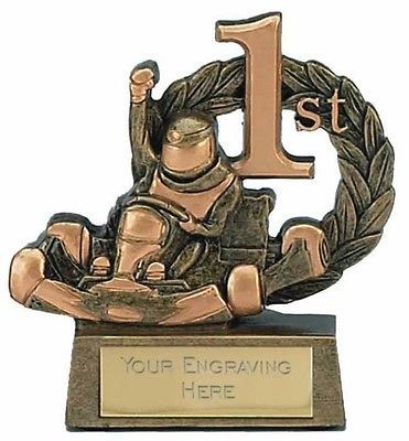 GO KART KARTING 1st 2nd or 3rd TROPHY INC ENGRAVING NEW