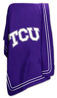 Texas Christian Horned Frogs NCAA 50 x 60 Classic Fleece Throw