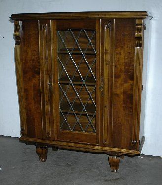 FRENCH ANTIQUE ART DECO VITRINE CURIO CABINET CHINA