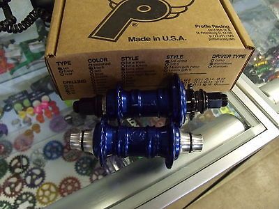 PROFILE SS MINI RHD  9T DRIVER  14MM/3​/8 AXLES CASSETTE BLUE BMX