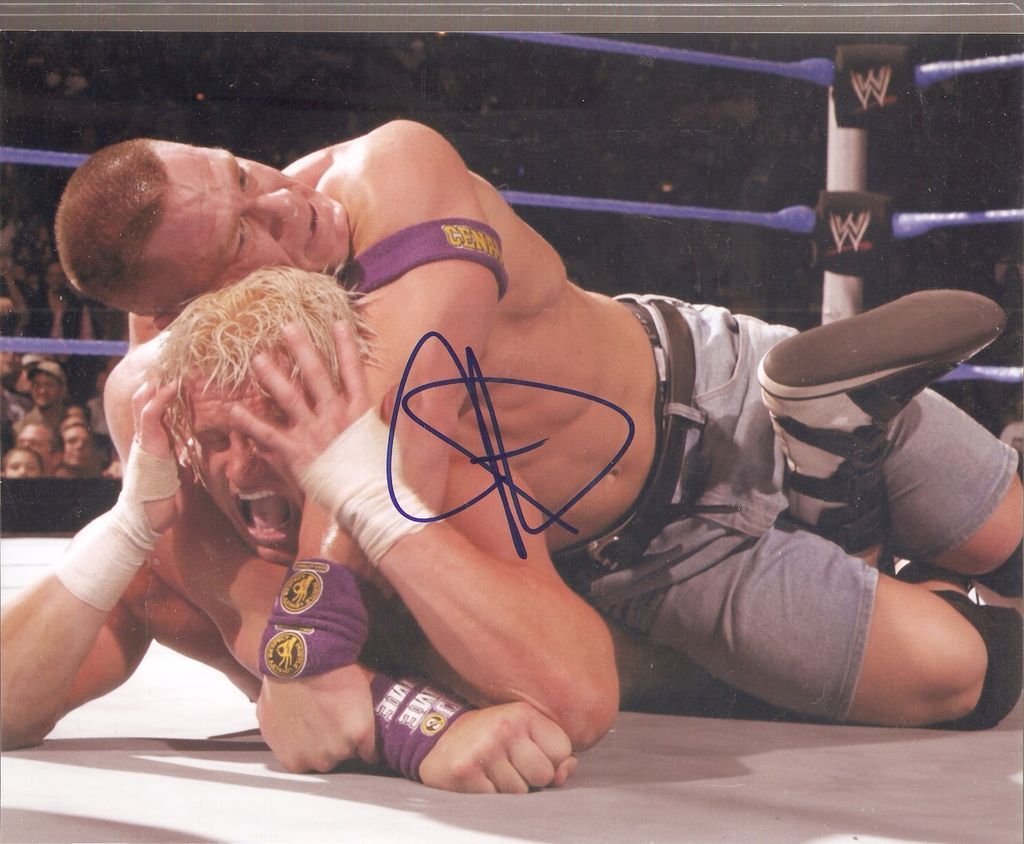 WWE WWF JOHN CENA AUTOGRAPH SIGNED 8 X 10 STF U CANT C ME