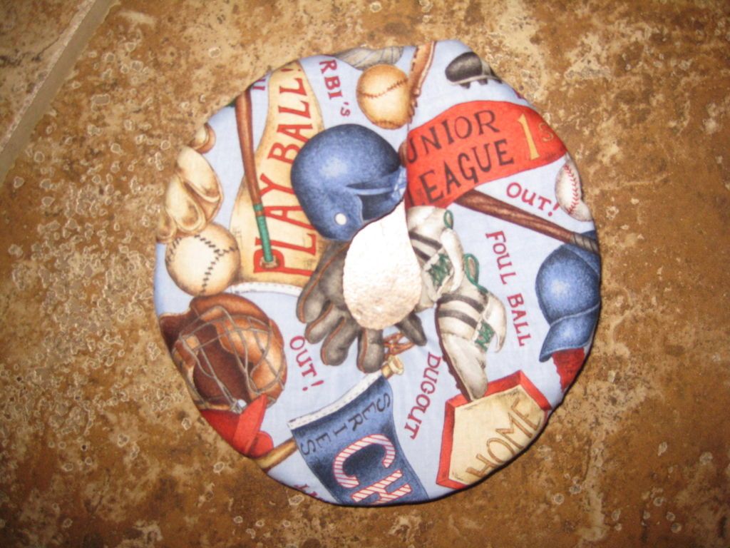 Baseball Christmas Tree Skirt equipment banner homeplate blue