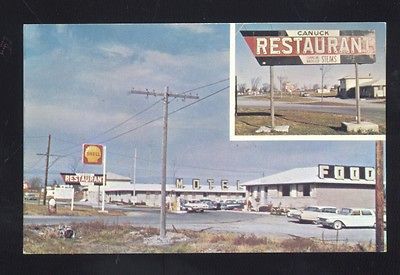 NAPANEE ONTARIO CANADA CANUCK RESTAURANT GAS STATION & CARS