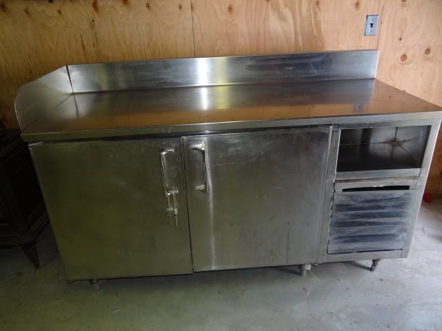 Vintage Cold Side Restaurant Commercial Stainless Salad Station