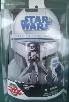 STAR WARS CLONE WARS COMMANDER FOX EXCLUSIVE ACTION FIGURE NIB TARGET