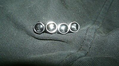 FORD MUSTANG SHELBY COBRA SNAKE LOGO BLACK CHROME VALVE STEM CAPS