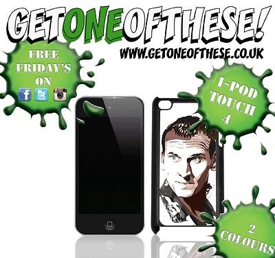 POD TOUCH 4 CUSTOM DOCTOR WHO ART CASE CHRISTOPHER ECCLESTON *NEW*