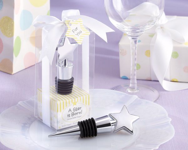 25 A Star is Born Chrome Wine Bottle Stopper Baby Shower Birthday