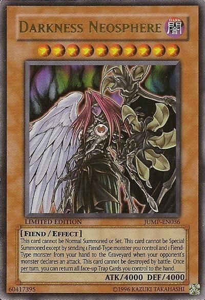 Yugioh JUMP EN036 Darkness Neosphere Shonen Jump Ultra Rare Promo Card