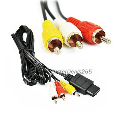 B20E New Audio Video AV Composite RCA Cable for Nintendo Wii hot