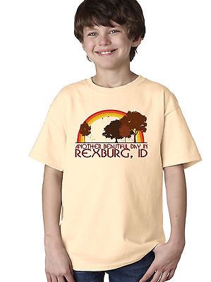 DAY IN REXBURG, ID RetroYouth Unisex T shirt. Idaho City Pr