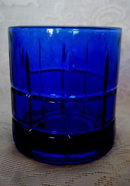 Collectible ANCHOR HOCKING Cobalt Blue Glass Tumbler   MORE AVAILABLE