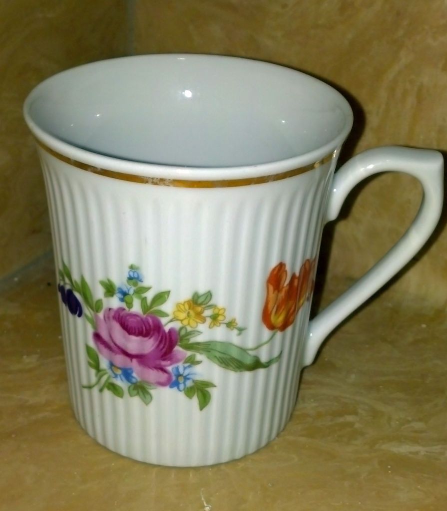 ANTIQUE COFFEE TEA CUP MUG JL MENAU GERMAN DEMOCRATIC REPUBLIC VON