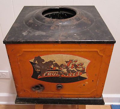 ANTIQUE SODA FOUNTAIN DISPENSER ARTIC FRUIT ALE SODA ORANGE INTERIOR