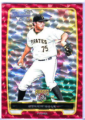 2012 Bowman Draft #/25 GERRIT COLE Red Ice Refractor MINT Rookie