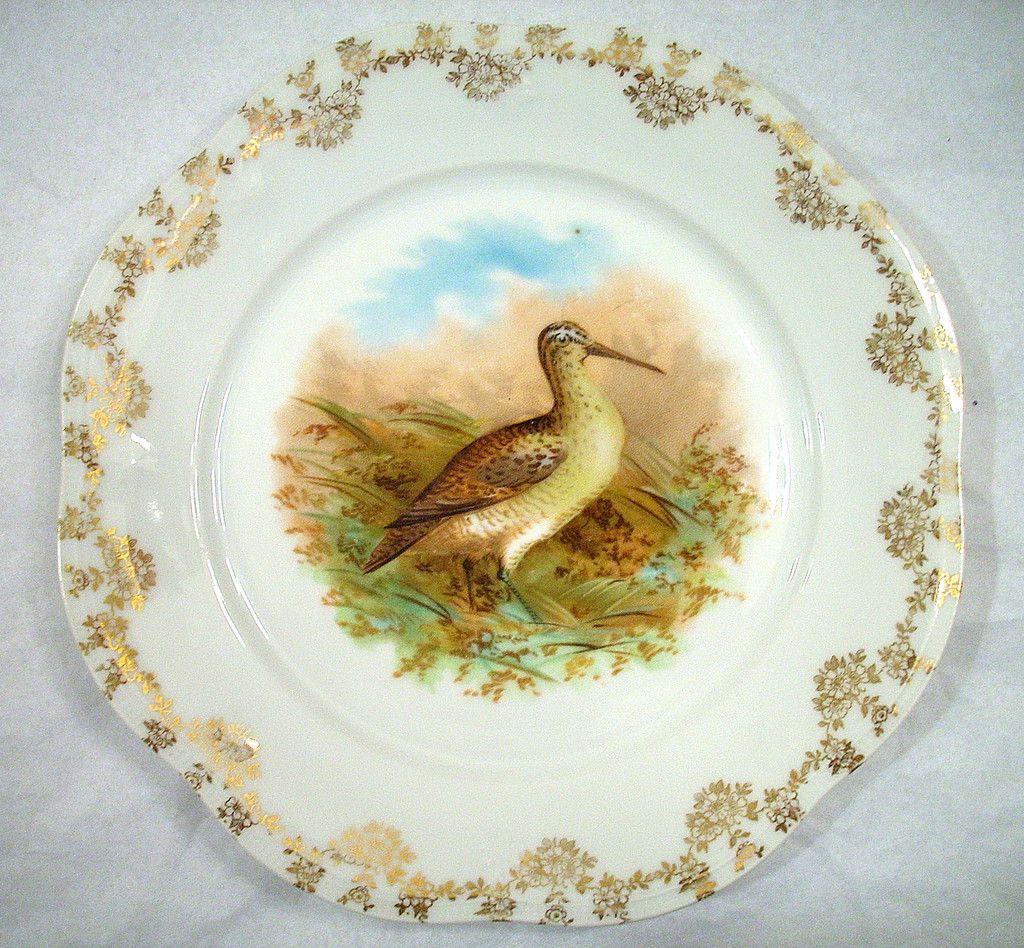 VINTAGE Z.S. & CO. BAVARIA MIGNON PORCELAIN BIRD PLATE