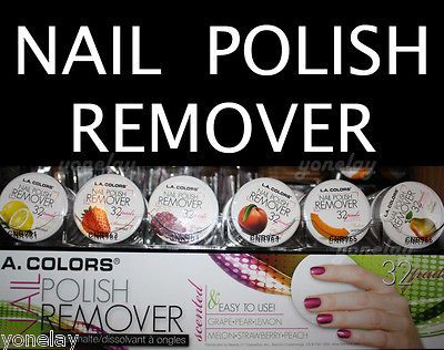 COLORS Nail Polish Remover  1 Case (32pads) *6 scents available