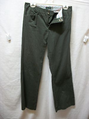 Womens SUGAR REEF CLOTHING COMPANY Boot Cut 100% Cotton Dark Green