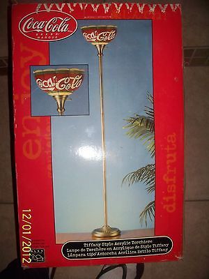 Coca cocal Tiffany style lamp new with original box