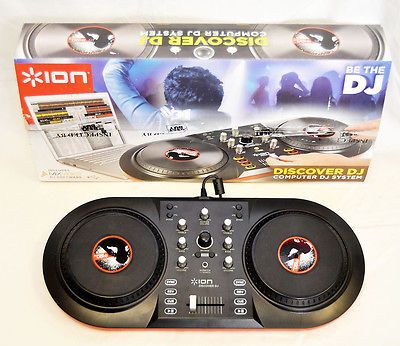 ION ICUE3 Discover DJ USB Computer DJ System PC MAC set icue 3 mixer