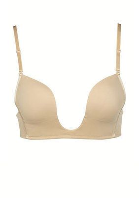 Plunge Push Up Convertible U bra Beige 32B   40D