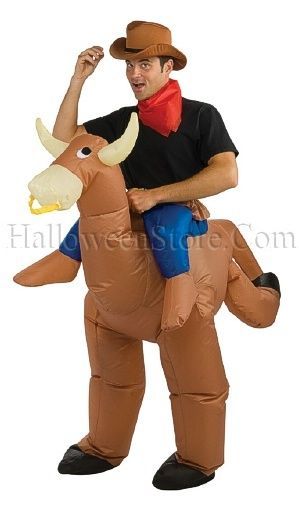 Inflatable Bull Rider Adult Costume