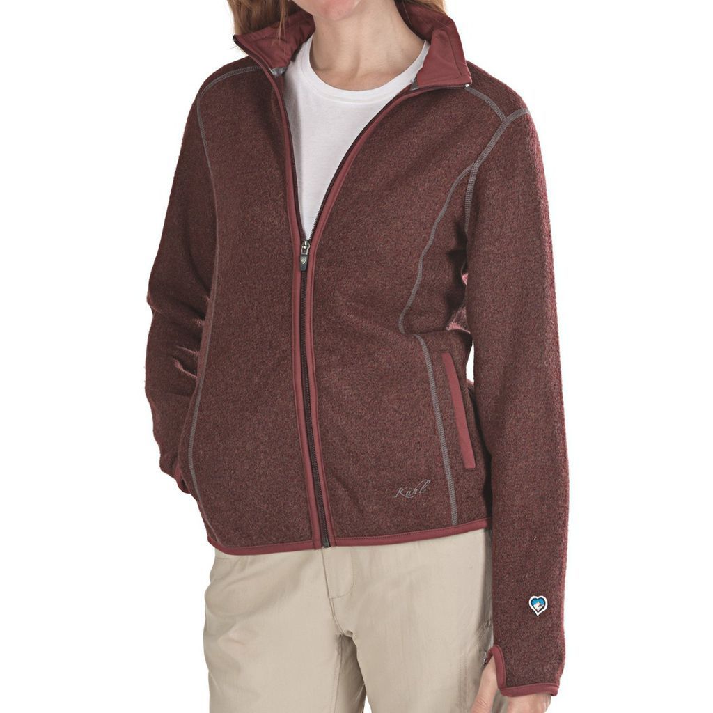 Kuhl Womens Tara Jacket   Alfpaca Fleece   Cranberry S M L XL $85 NWT