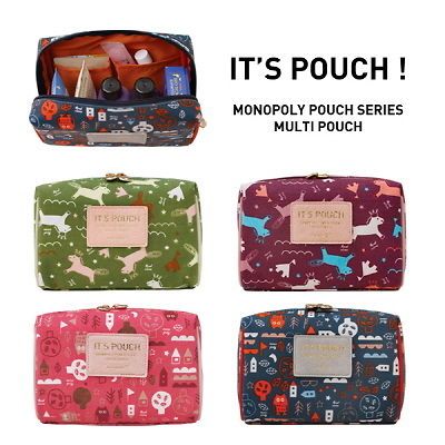 its multi pouch zipper purse cosmetic Organizer Travel Handy Bag