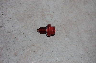 YAMAHA RED MAGNETIC OIL DRAIN PLUG YZ450F YZ250F YFZ450 YFZ450R WR450F